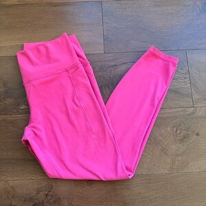 Athleta Salutation Stash 7/8 Women's Pink Leggings L